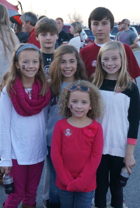 Young South Carolina fans photo by Kathy Miller