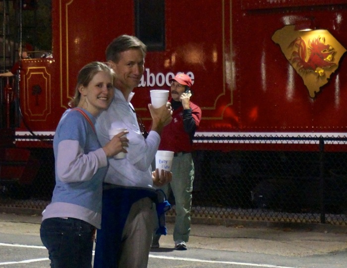 Lizzie & Dave on the Cockaboose Railroad photo by Kathy Miller