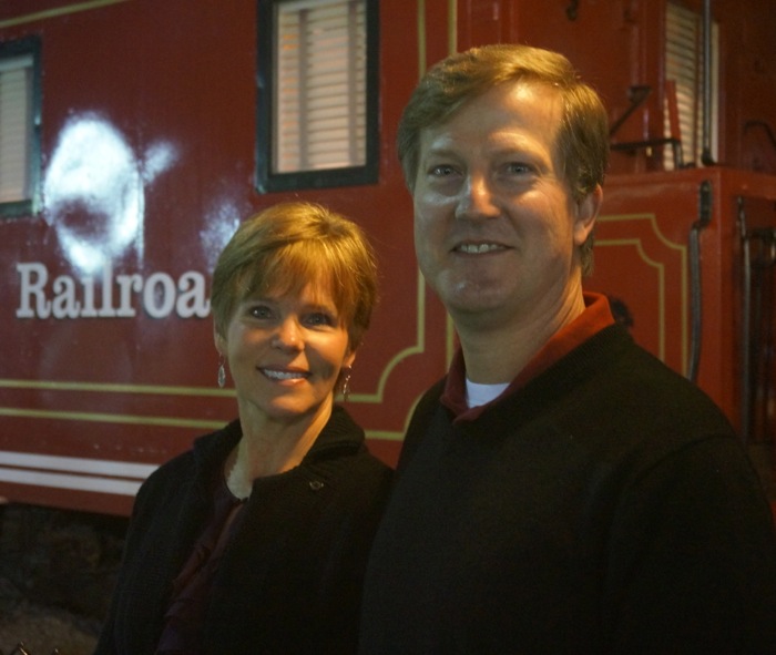 Carolina fans leave the Cockaboose Railroad photo by Kathy Miller