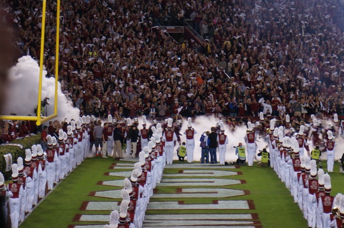 2001: A Space Odyssey entrance of football team photo by Kathy Miller