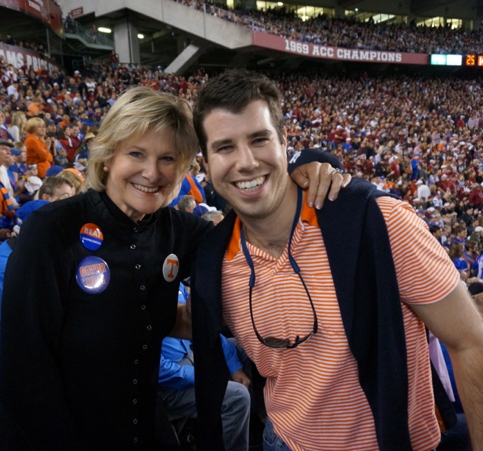 Kathy & Chad at South Carolina FL game photo by Kathy Miller