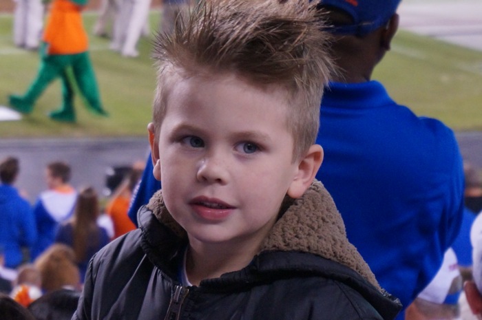Young Gator Fan at South Carolina game photo by Kathy Miller