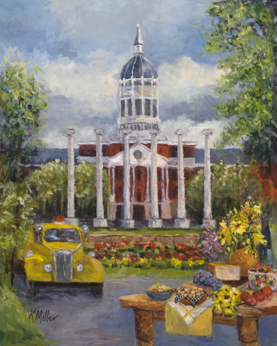 "Tailgating In The Zou" University of Missouri painting by Kathy Miller