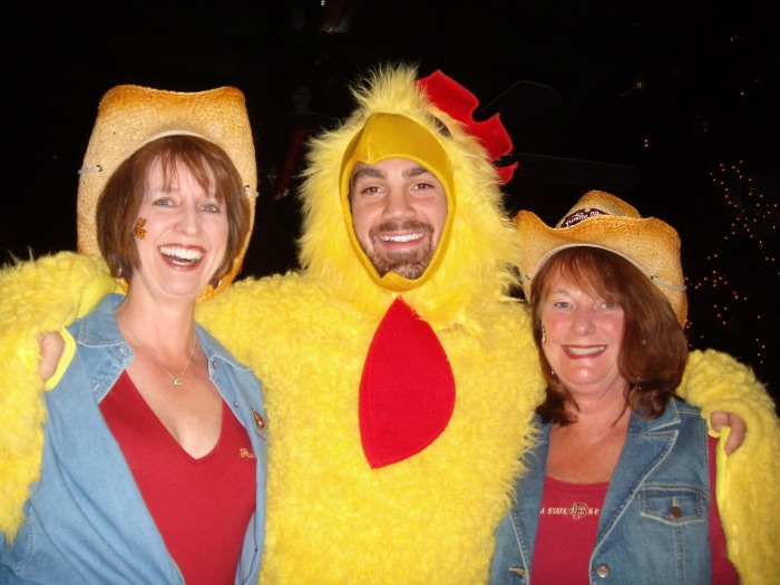 Leann Moore and Joanne Astor in their FSU cowboy hats photo by Joanne Astor