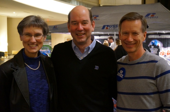 Bill Miller & Dave with Duke fan photo by Kathy Miller