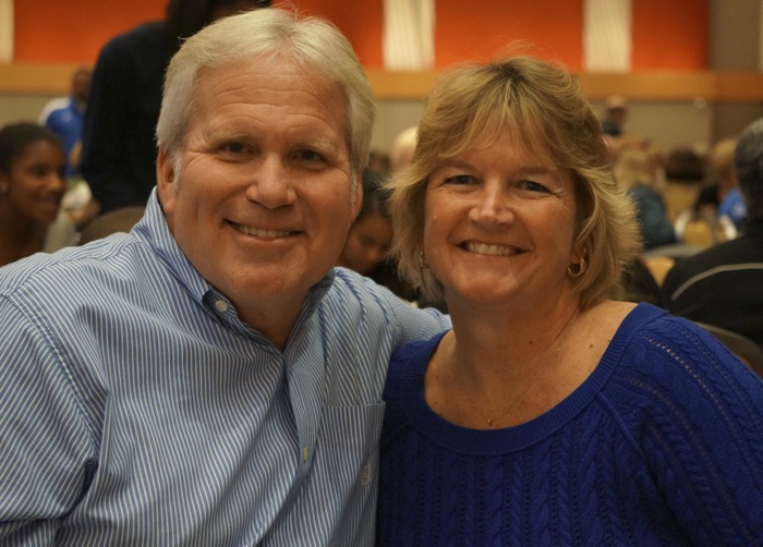 Mike & Laura from NC, Duke fans photo by Kathy Miller