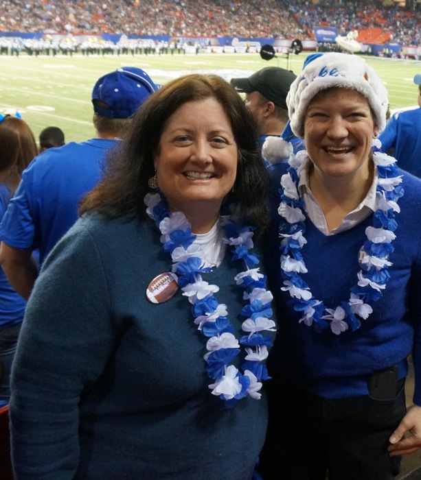 Dukies at Half time photo by Kathy Miller