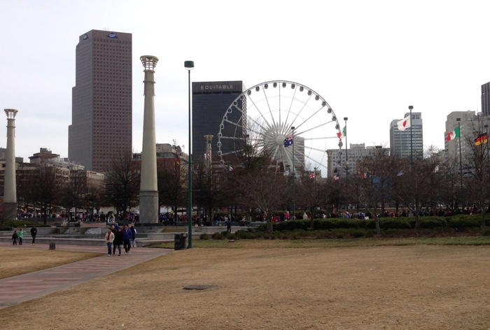 Atlanta's Giant Ferris Wheel in Centennial Olympic Park photo by Kathy Miller