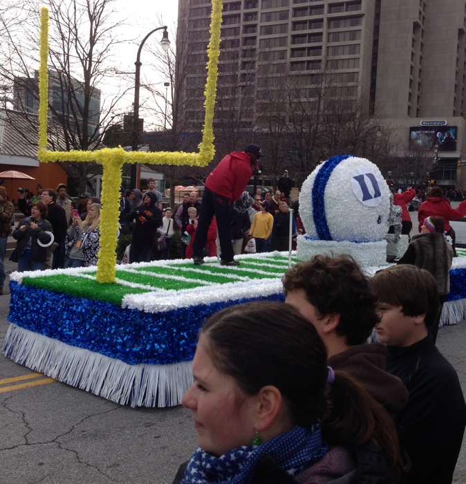 Duke Parade Float Chick-fil-A Bowl photo by Kathy Miller