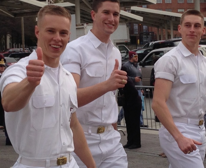 Aggie Yell Leaders photo by Kathy Miller