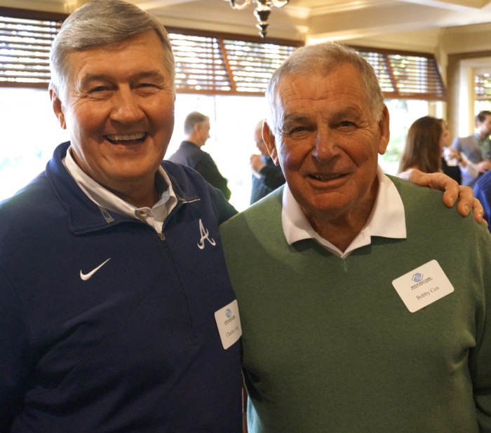 Meeting Bobby Cox at the Boys & Girls Club luncheon photo by Kathy Miller