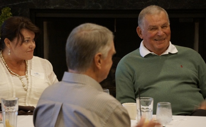 Pam and Bobby Cox with Frank Montgomery photo by Kathy Miller