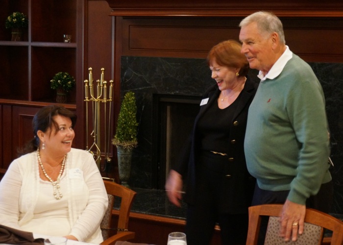 Pam and Bobby Cox with Ann Moser make a generous donation to the Boys & Girls Club Nassau photo by Kathy Miller