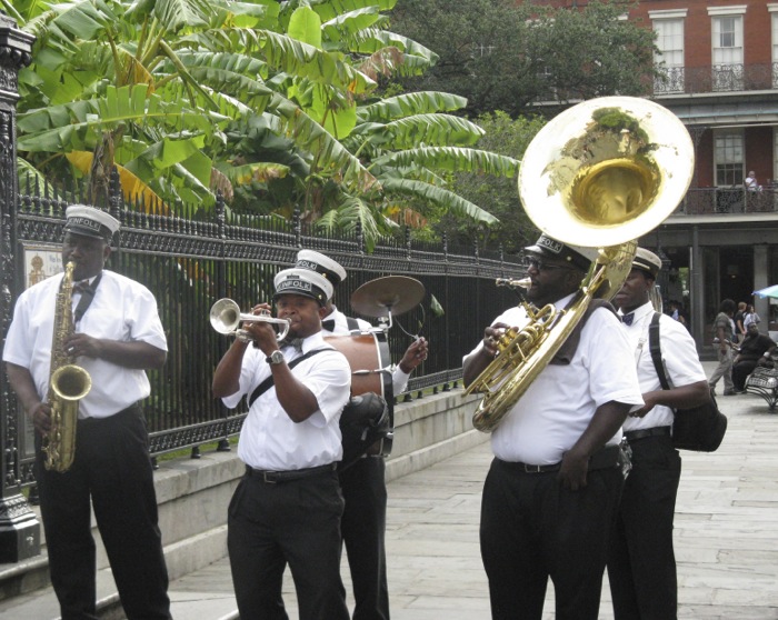 New Orleans Band Mardis Gras photo by Kathy Miller