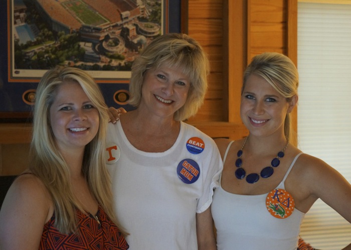 Aunt Kathy with Hannah and Kelly Florida Dazzlers photo by Kathy Miller