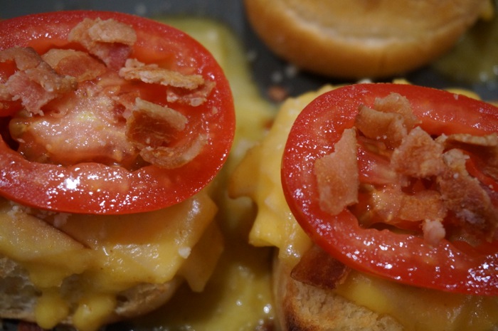 Baby Hot Browns with tomato and bacon Louisville Kentucky photo by Kathy Miller