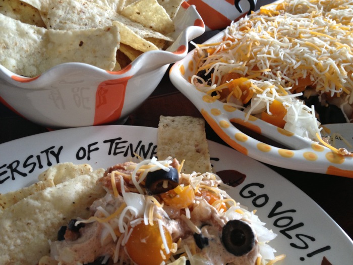 Joy McCabe's Mexican Seven Layered Dip-Tennessee- Go Vols photo by Joy McCabe