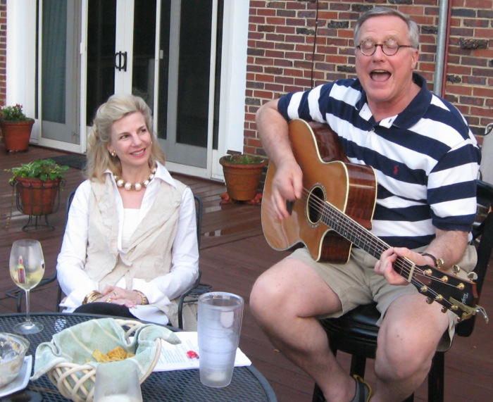 Jacqueline & Rober Morgan having fun at the Masters photo by Kathy Miller