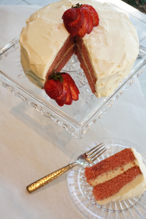 Strawberry Cake from Frances photo by Kathy Miller