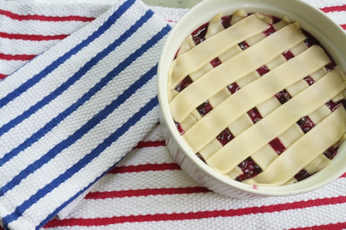 Blueberry Cobbler with latticed crust photo by Kathy Miller