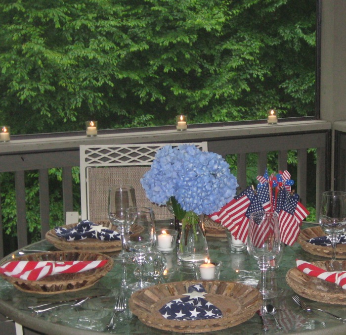 Patriotic Table photo by Kathy Miller