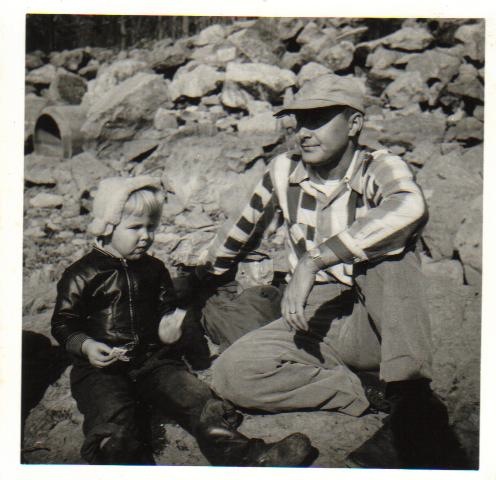 Dad & Kay fishing photo by Kathy Miller