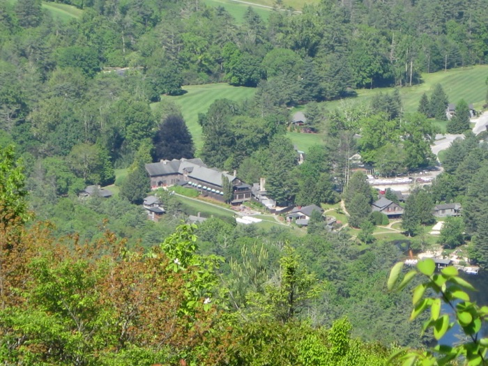 View of High Hampton Inn from Rock Mountain photo by Kathy Miller