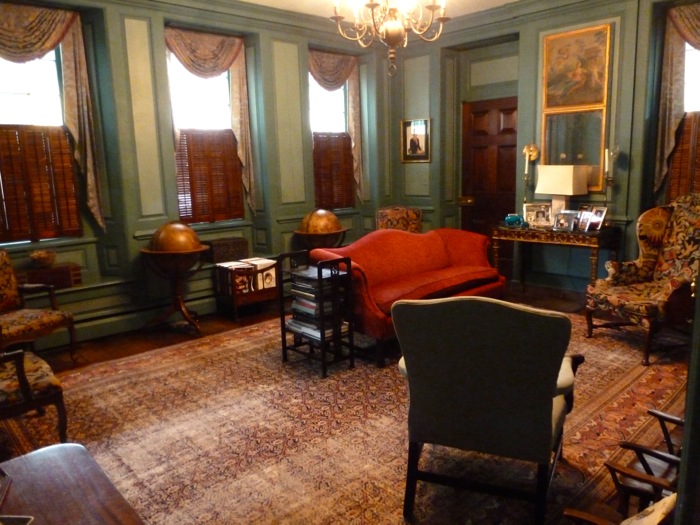 The Green Living Room Thomas Rose House photo by Laura Huffman