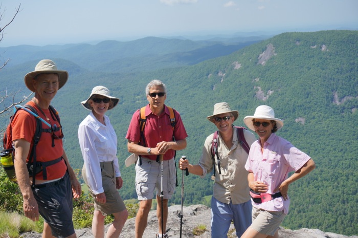 On The Face of Whiteside Mountain Highlands, NC photo by Kathy Miller