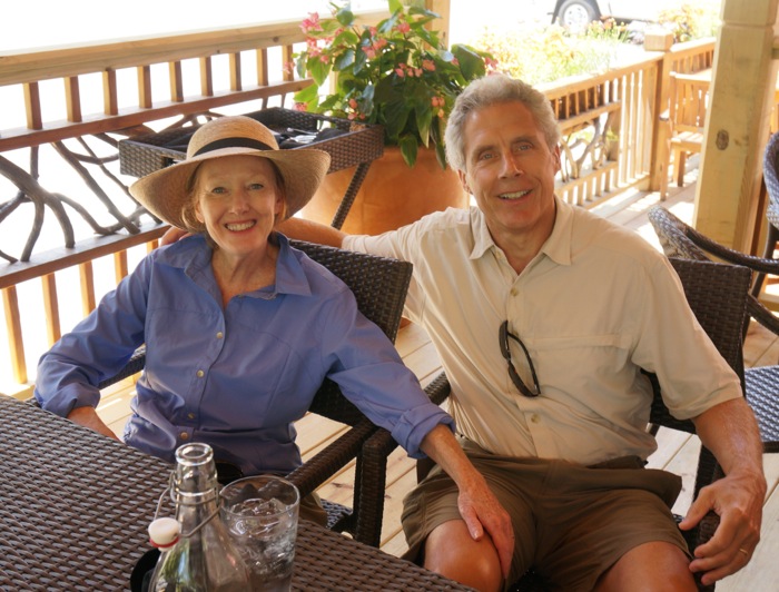 Susan and Dan at The Gameskeepers Tavern in Sapphire Valley photo by Kathy Miller