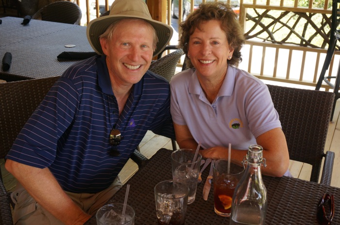 Jeff and Carson at The Gameskeepers Tavern in Sapphire Valley photo by Kathy Miller