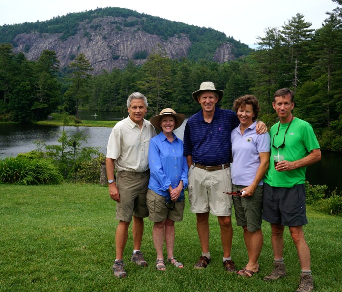 The lawn at High Hampton Inn looking at Rock Mountain photo by Kathy Miller