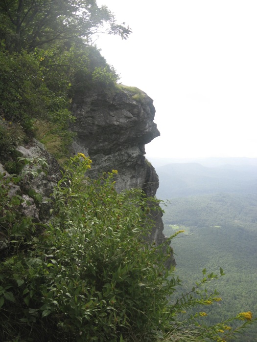 The Face of Whiteside Mountain photo by Kathy Miller