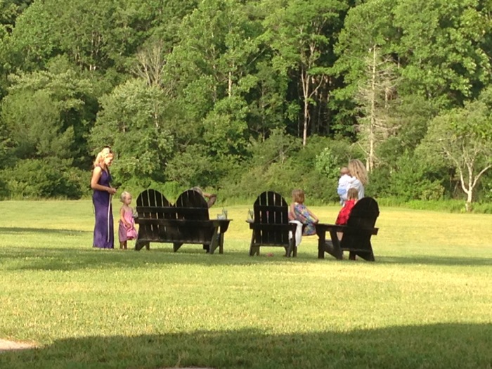 Guests enjoying the view at Canyon Kitchen at Lonesome Valley photo by Kathy Miller