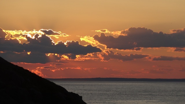 Sunset from the Island Inn, Monhegan Island, Maine photo by Wendy Meredith