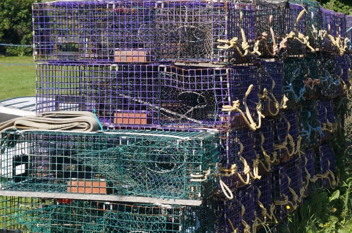 Lobster Traps Monhegan Island , Maine photo by Kathy Miller