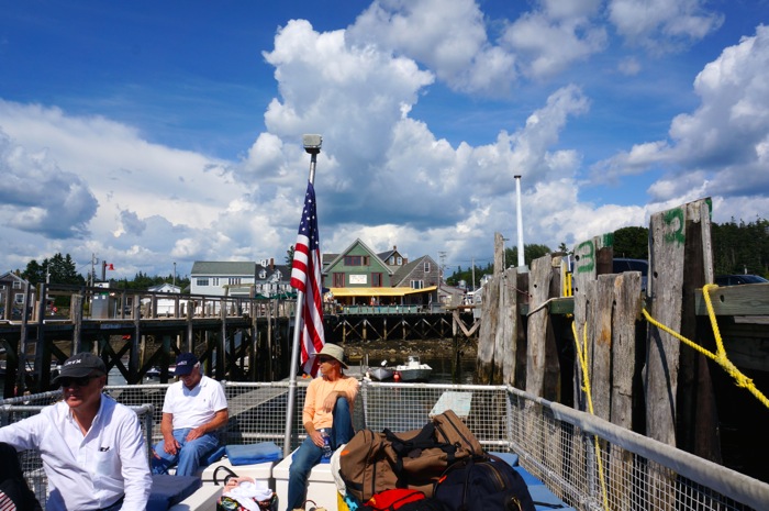 Taking the ferry from Port Clyde to Monhegan Island photo by Kathy Miller