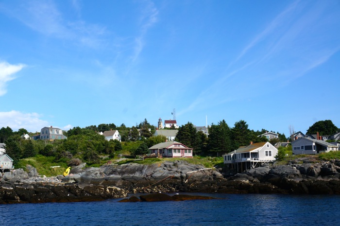 The lighthouse overlooking Monhegan Island photo by Kathy Miller