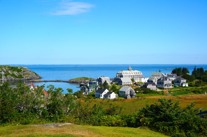 Monhegan Island from the crest of the mountain photo by Kathy Miller