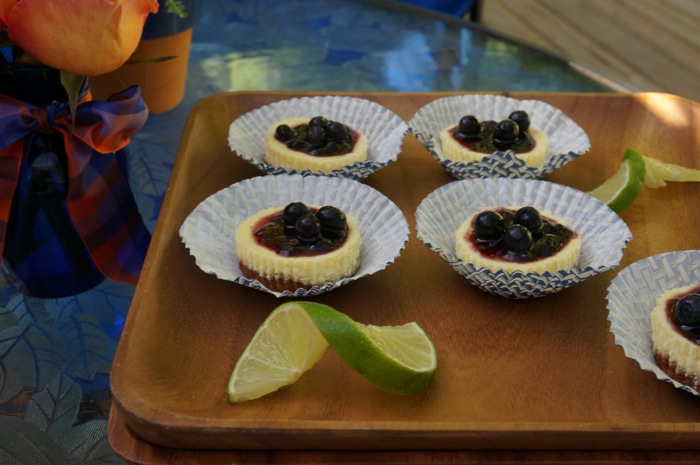 Mini Blueberry Cheesecakes photo by Kathy Miller
