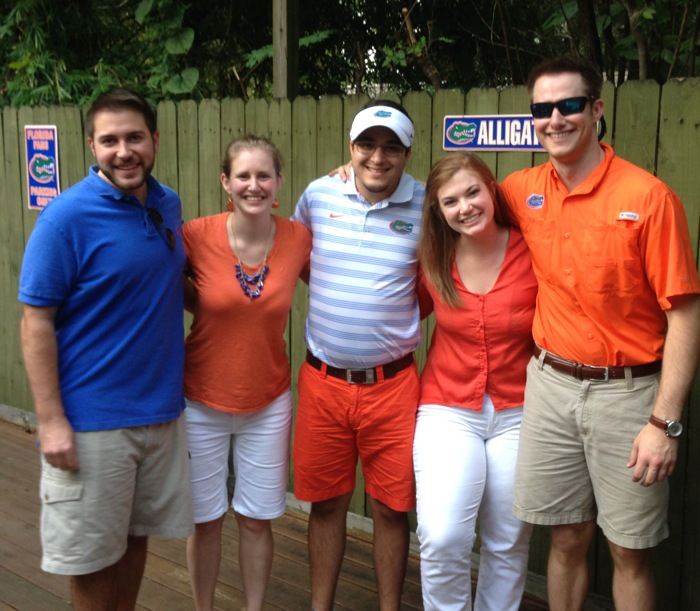 Getting ready for Florida/Kentucky game photo by Kathy Miller