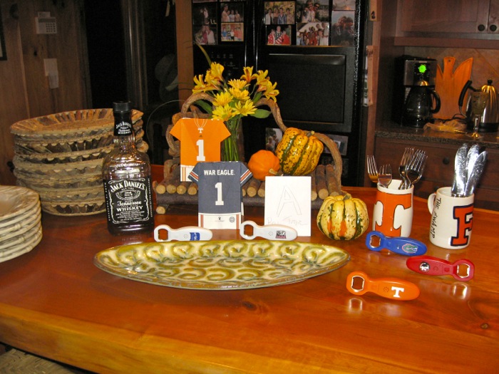 Homegating with many college teams photo by Kathy Miller