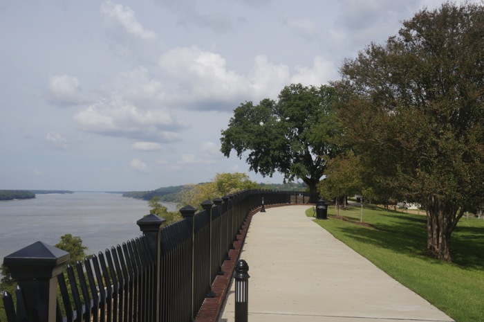 View North on Mississippi River from Rosalie Mansion photo by Kathy Miller