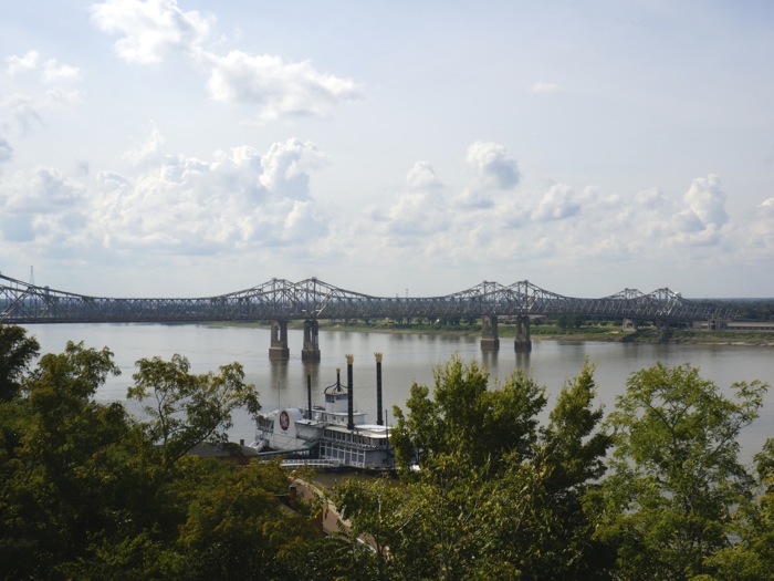 Natchez Bridge and the casino river boat photo by Kathy Miller