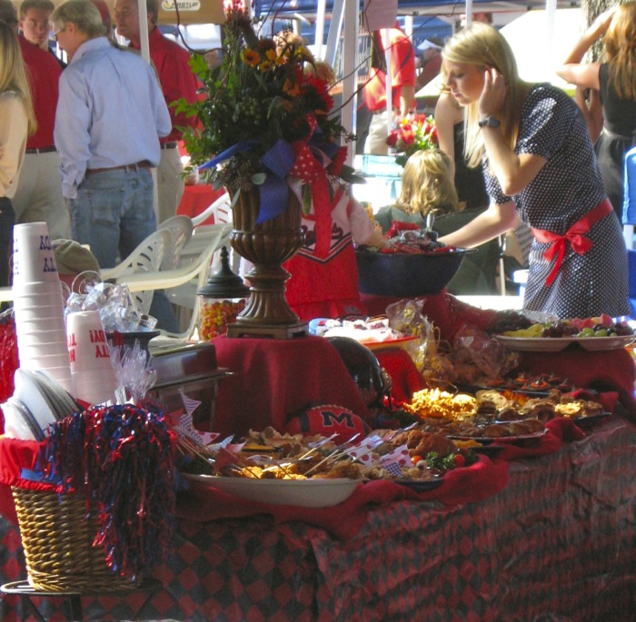 Ole Miss Tailgate in The Grove photo by Kathy Miller