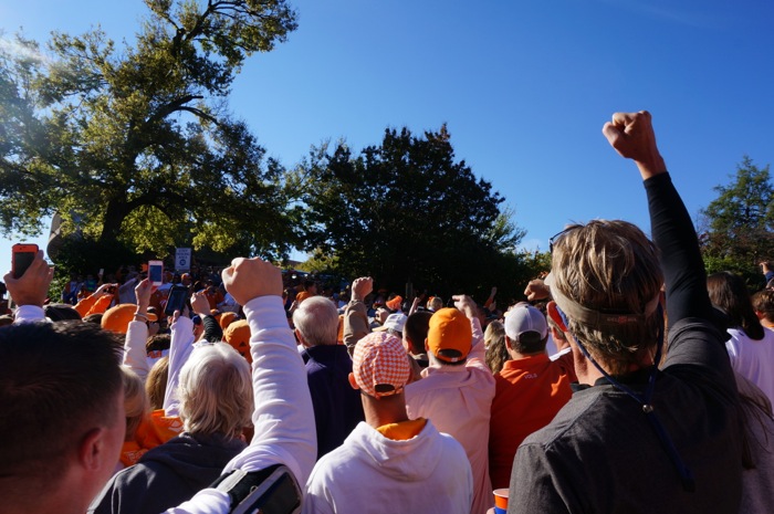 Vol Walk with Fists- Up Defense photo by Kathy Miller