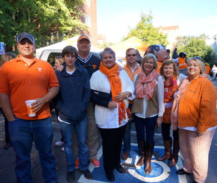 Our Tennessee tailgating contingent photo by Kathy Miller