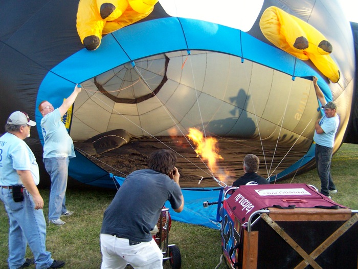 Firing it up photo by James Johnston