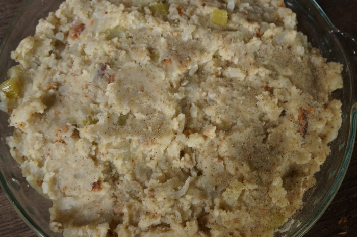 Uhlma's Potato Stuffing, an old Pennsylvania Dutch recipe photo by Kathy Miller