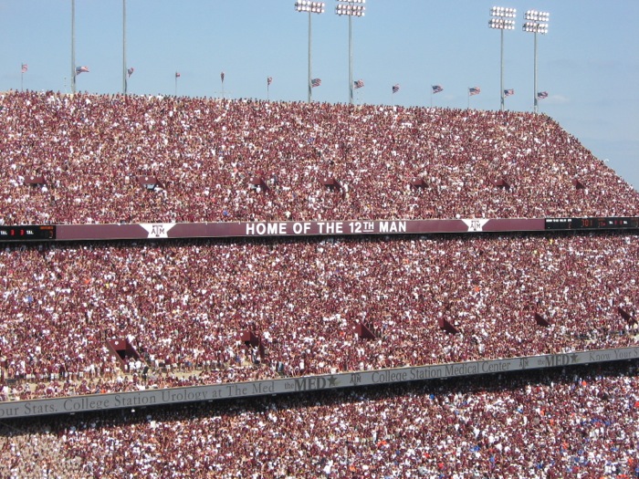 Texas A&M, Home Of The 12th Man, College Station, Texas, photo by Kathy Miller